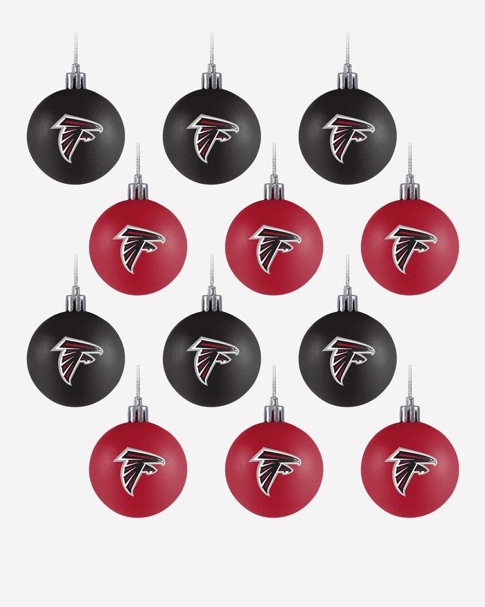 Atlanta Falcons 12 Pack Ball Ornament Set FOCO - FOCO.com