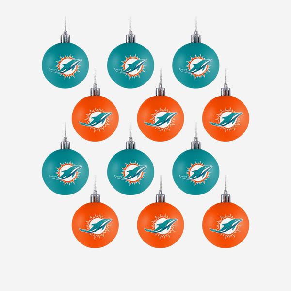 Miami Dolphins Tree With Hat Ornament