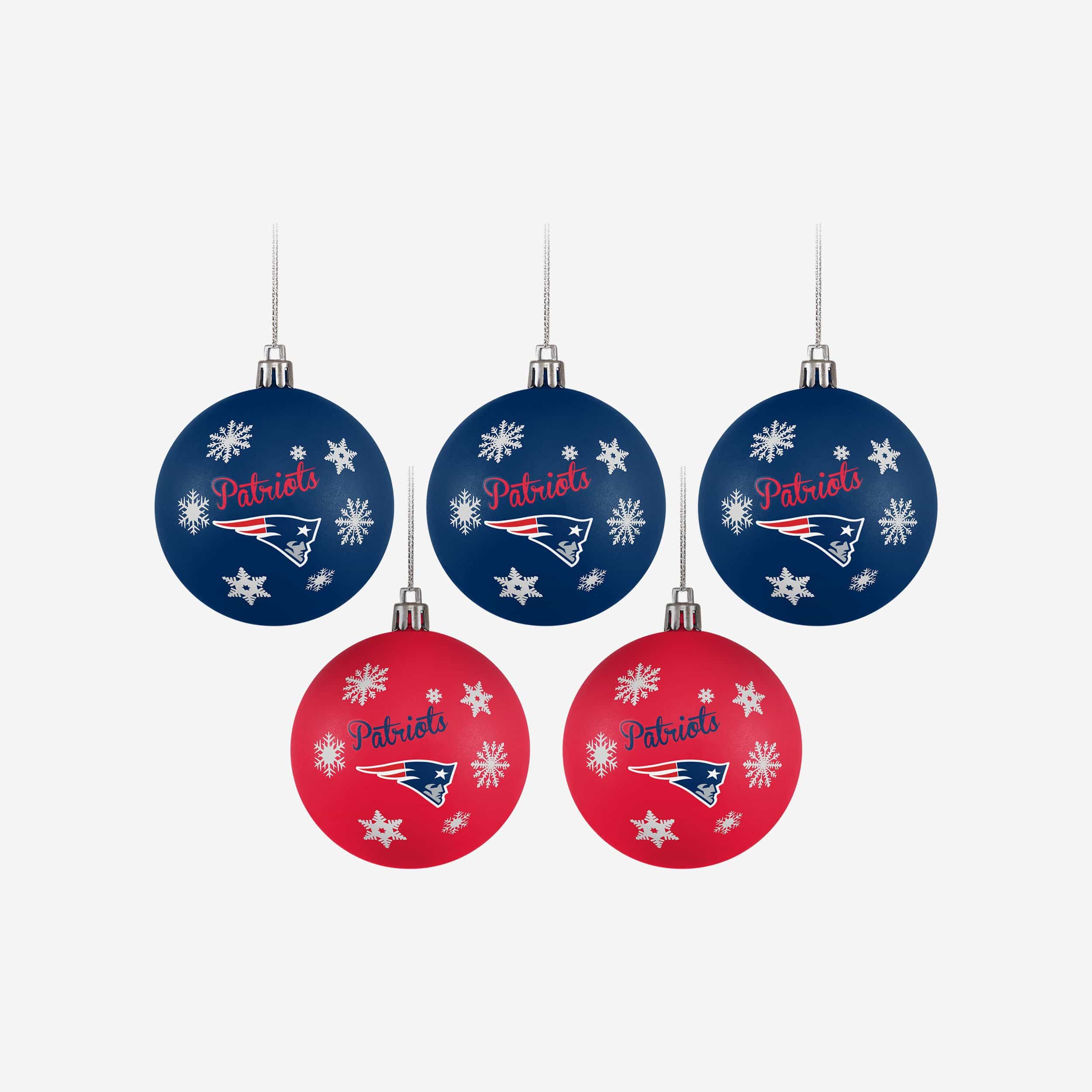 New England Patriots Merry Christmas Circle Ornament