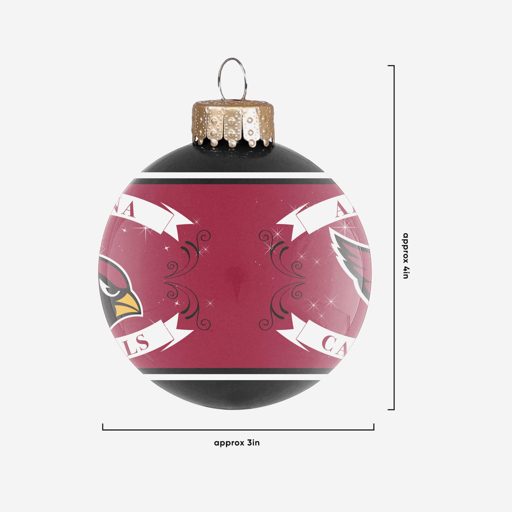 Arizona Cardinals 2 Pack Ball Ornament Set FOCO