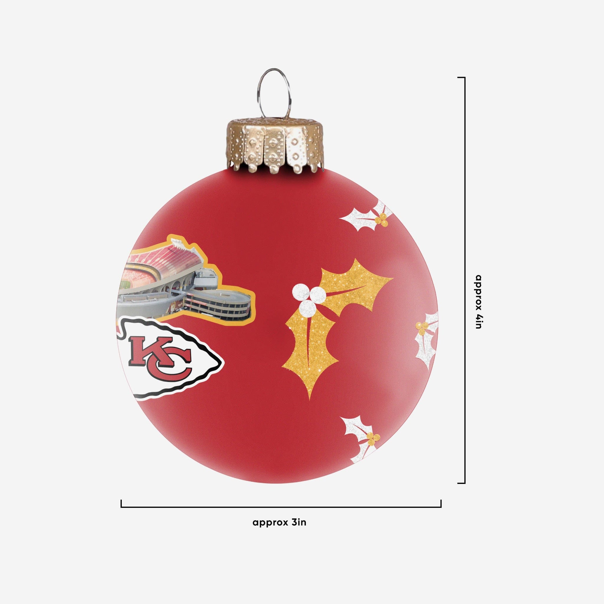 : FOCO NFL Glass Ball Ornament - Limited Edition