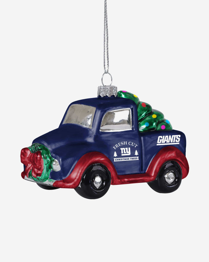 New York Giants Blown Glass Truck Ornament FOCO - FOCO.com