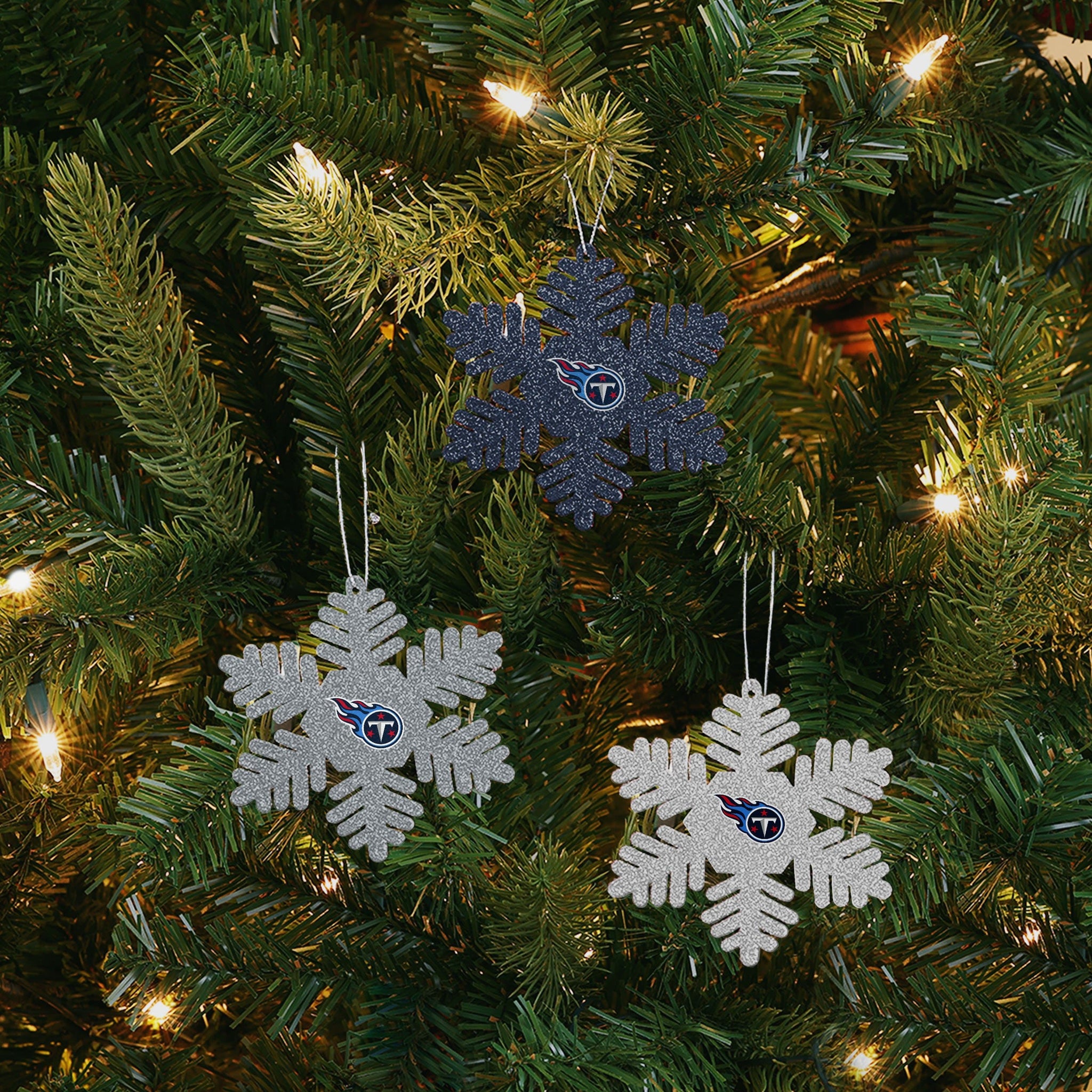 Tennessee Titans Snowflake Christmas Ornament