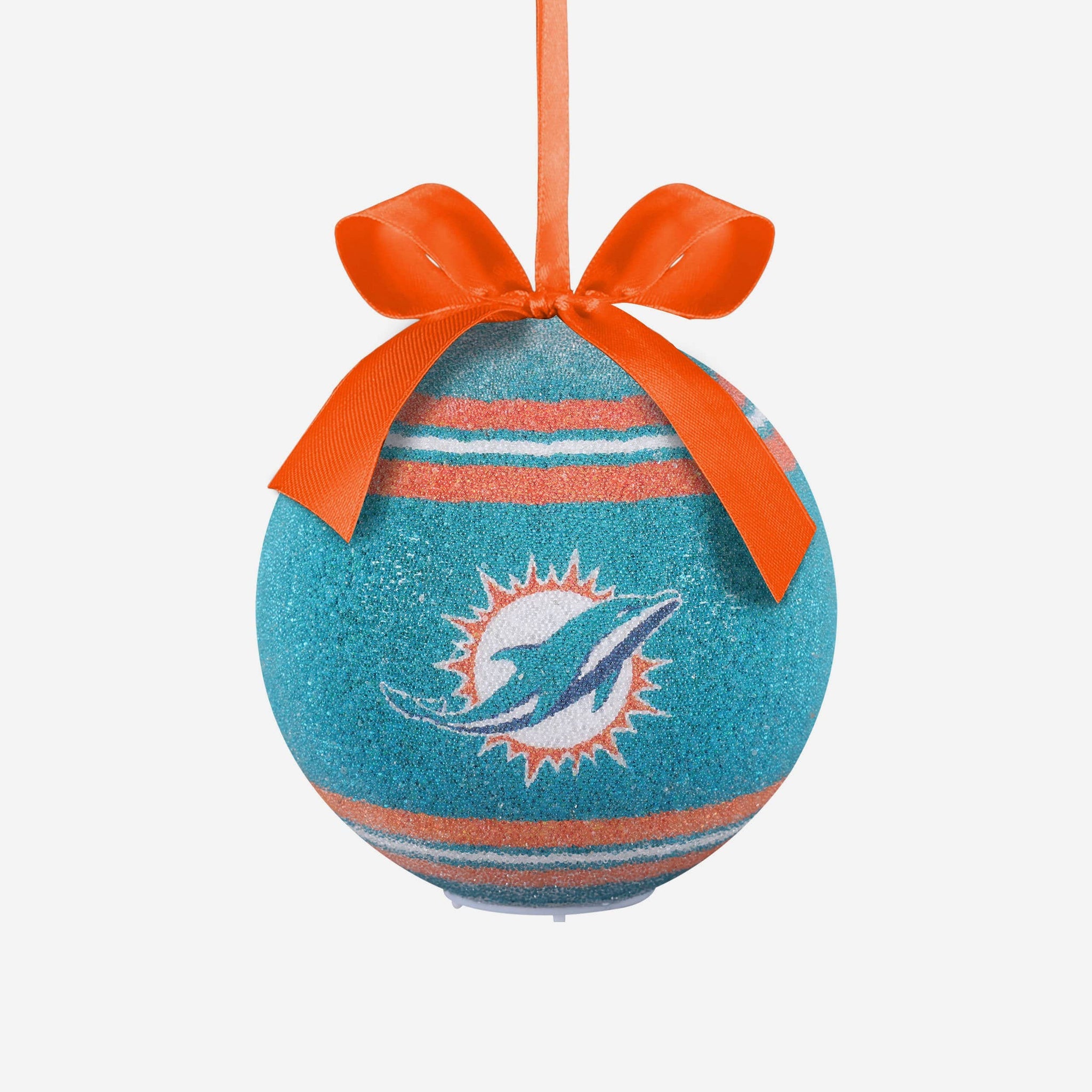 Miami Dolphins Merry Christmas Circle Ornament