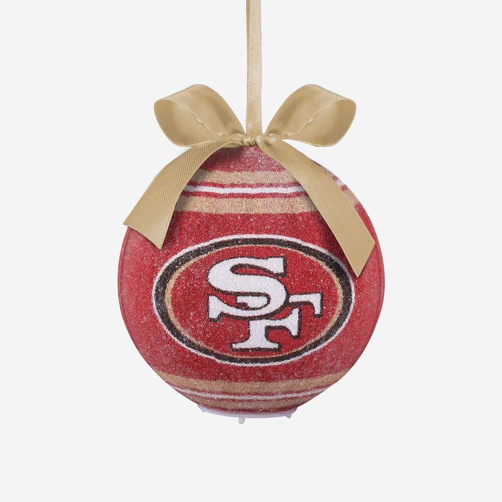 San Francisco 49ers LED Shatterproof Ball Ornament FOCO - FOCO.com