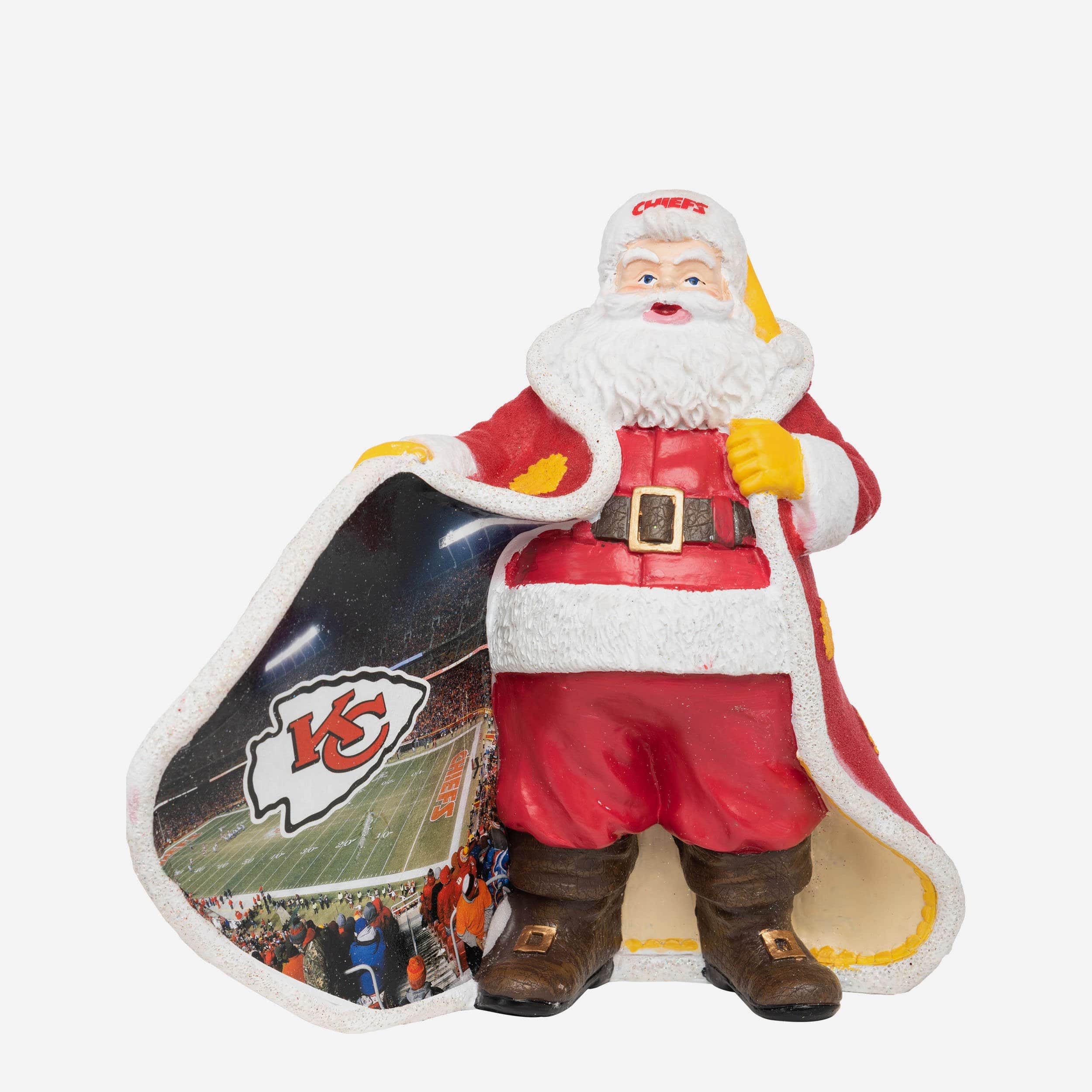 : FOCO - Kansas City Chiefs 4 Elf Player Resin Xmas