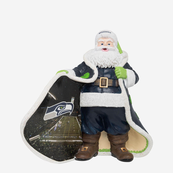 This Santa Claus Seattle Seahawks Funko POP! figure is ultra-festive