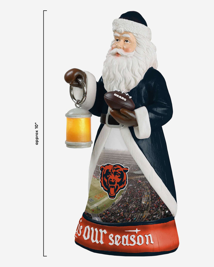 Chicago Bears Santa Figure With Light Up Lantern FOCO - FOCO.com