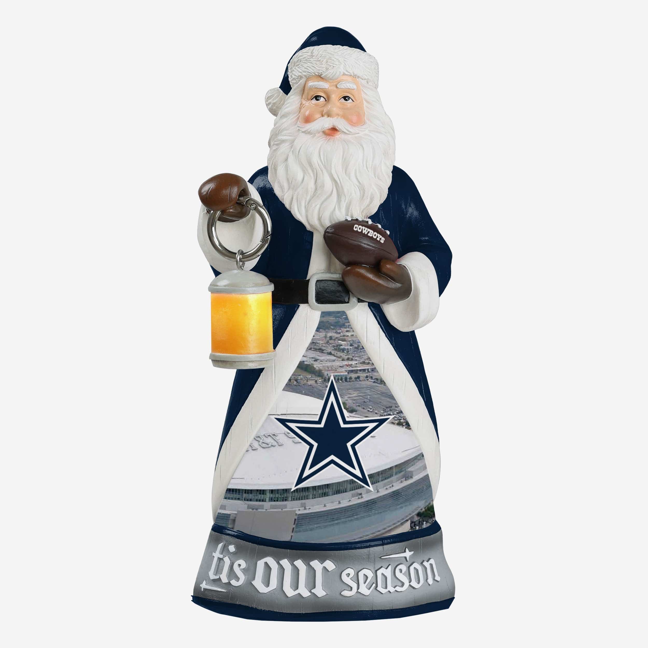 Buy NFL Dallas Cowboys Light Up Printed Santa Hat, One Size