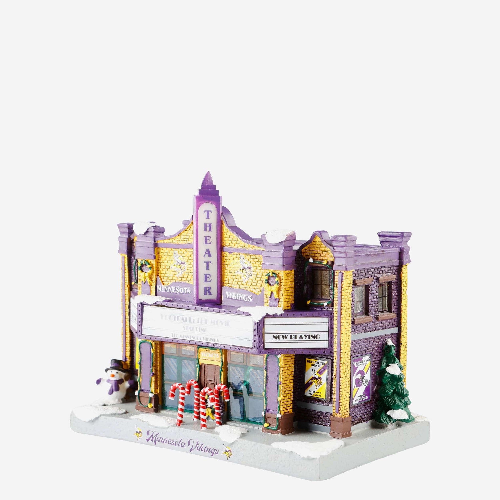 Minnesota Vikings Illuminated Christmas Village Collection