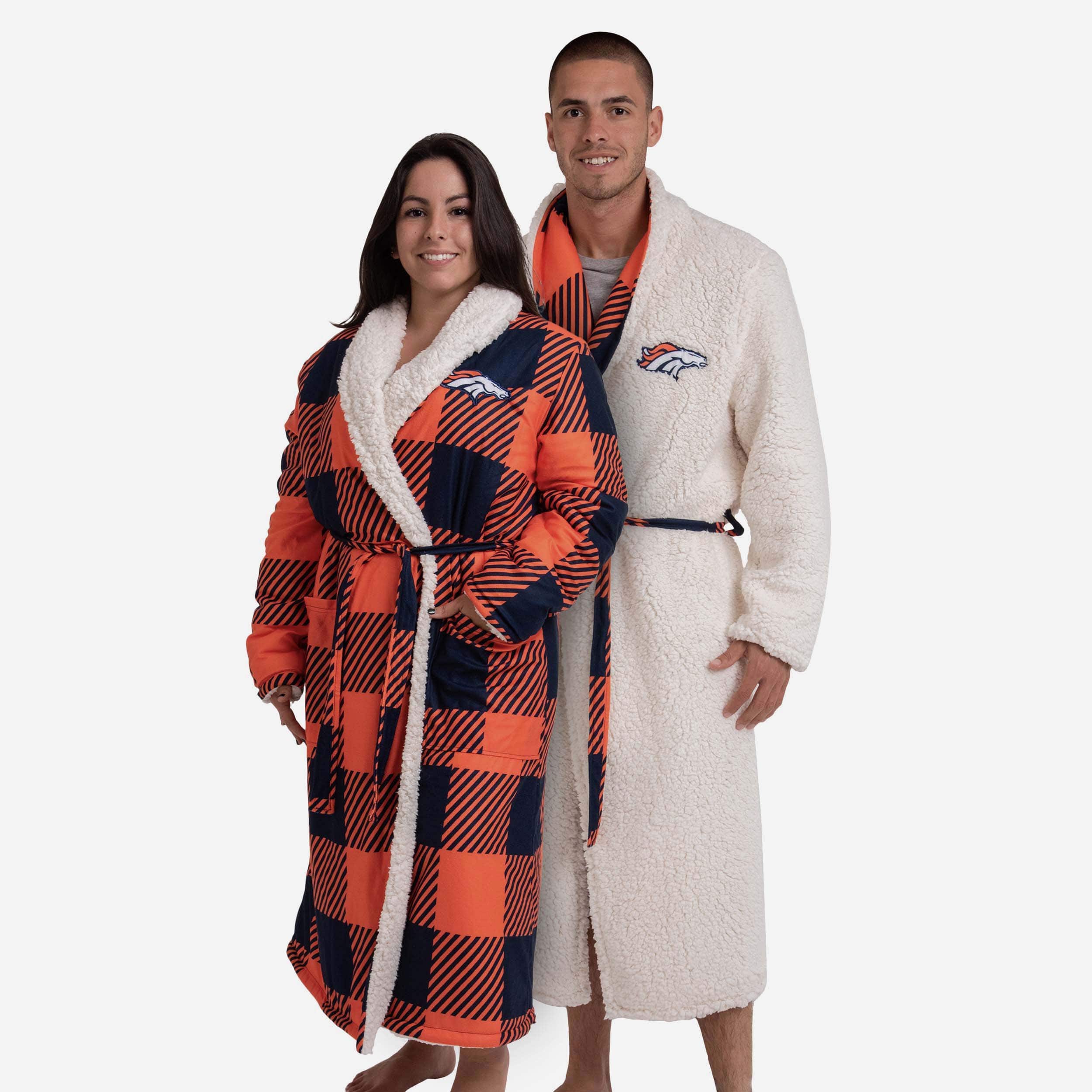 Denver Broncos Crystal Embellished Satin Robe