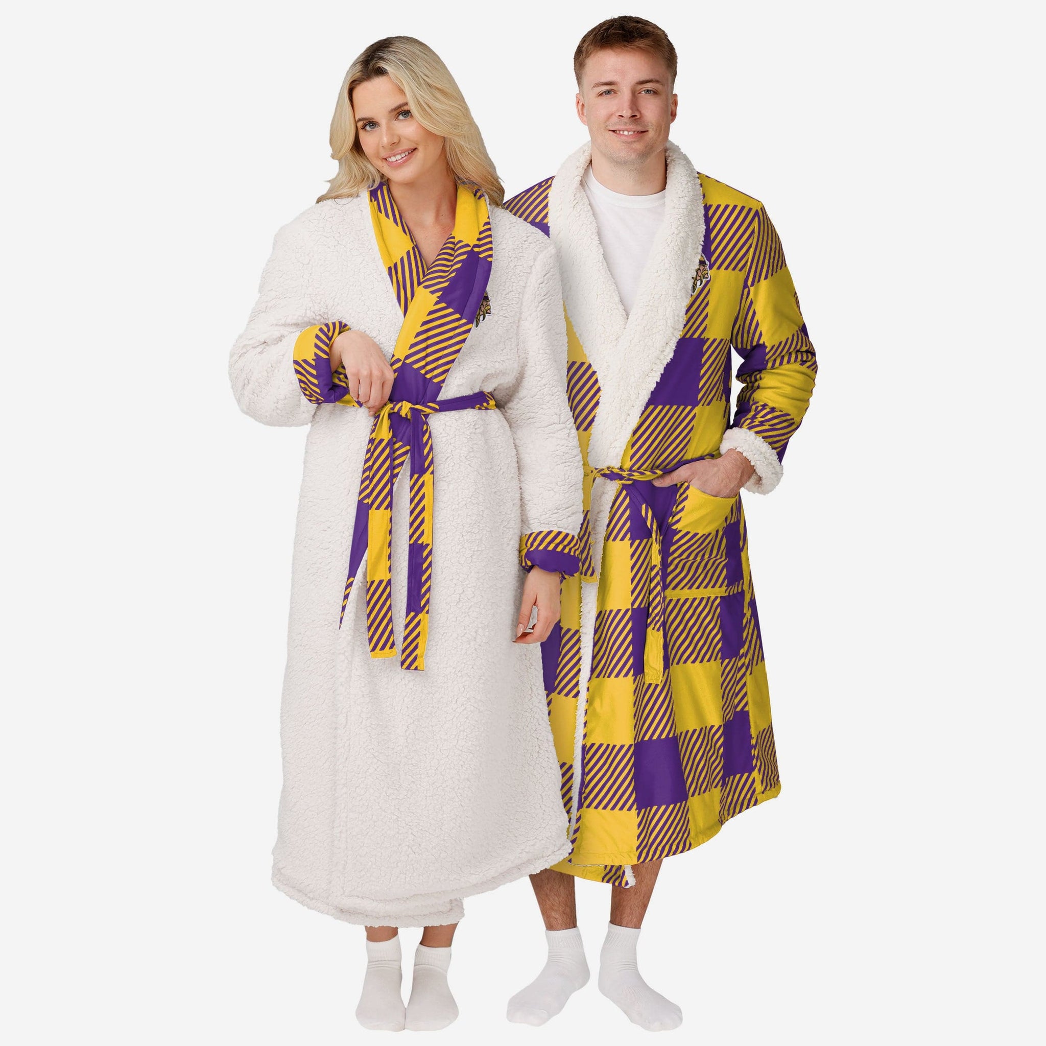 FOCO Minnesota Vikings NFL Lounge Life Reversible Robe