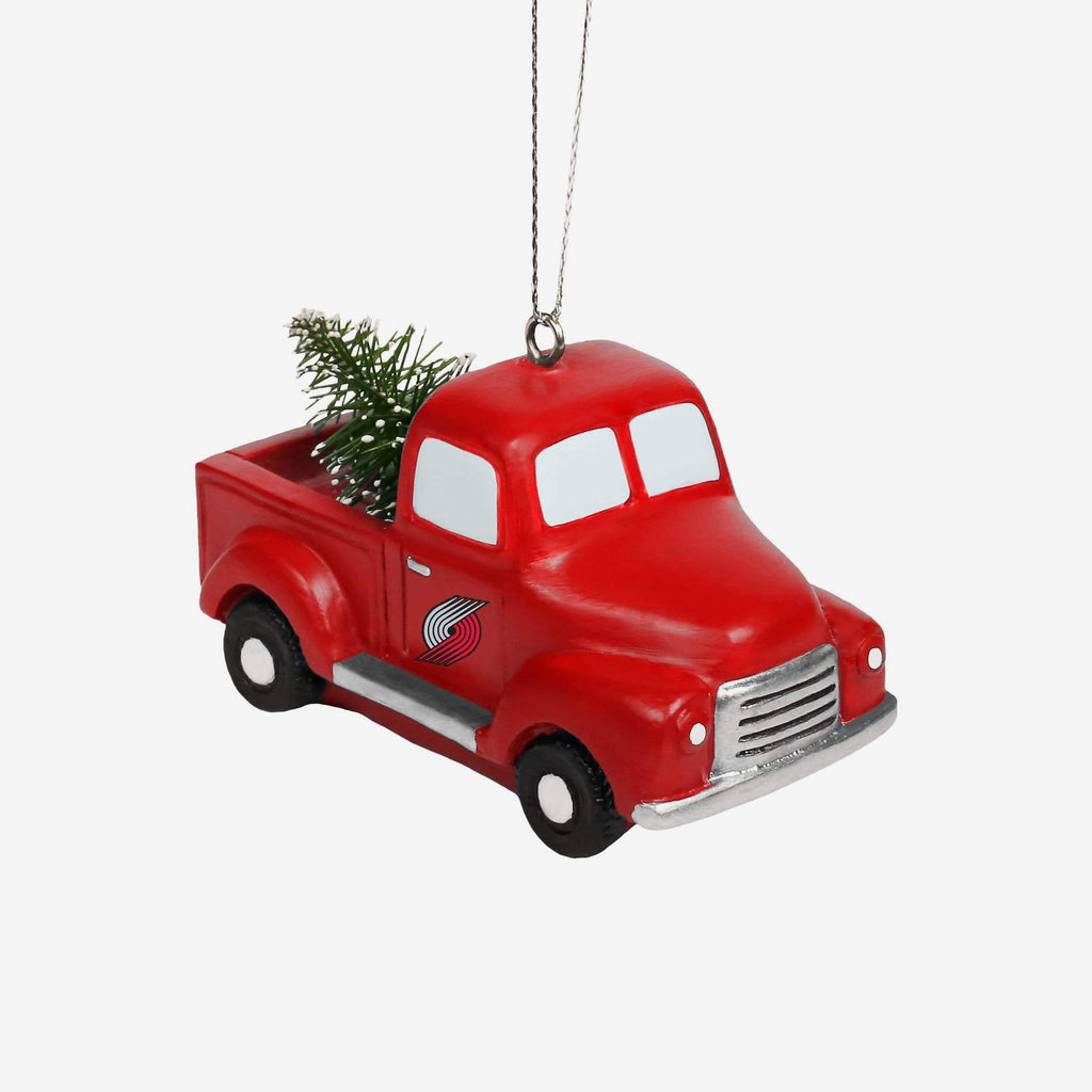 Portland Trail Blazers Truck With Tree Ornament FOCO - FOCO.com