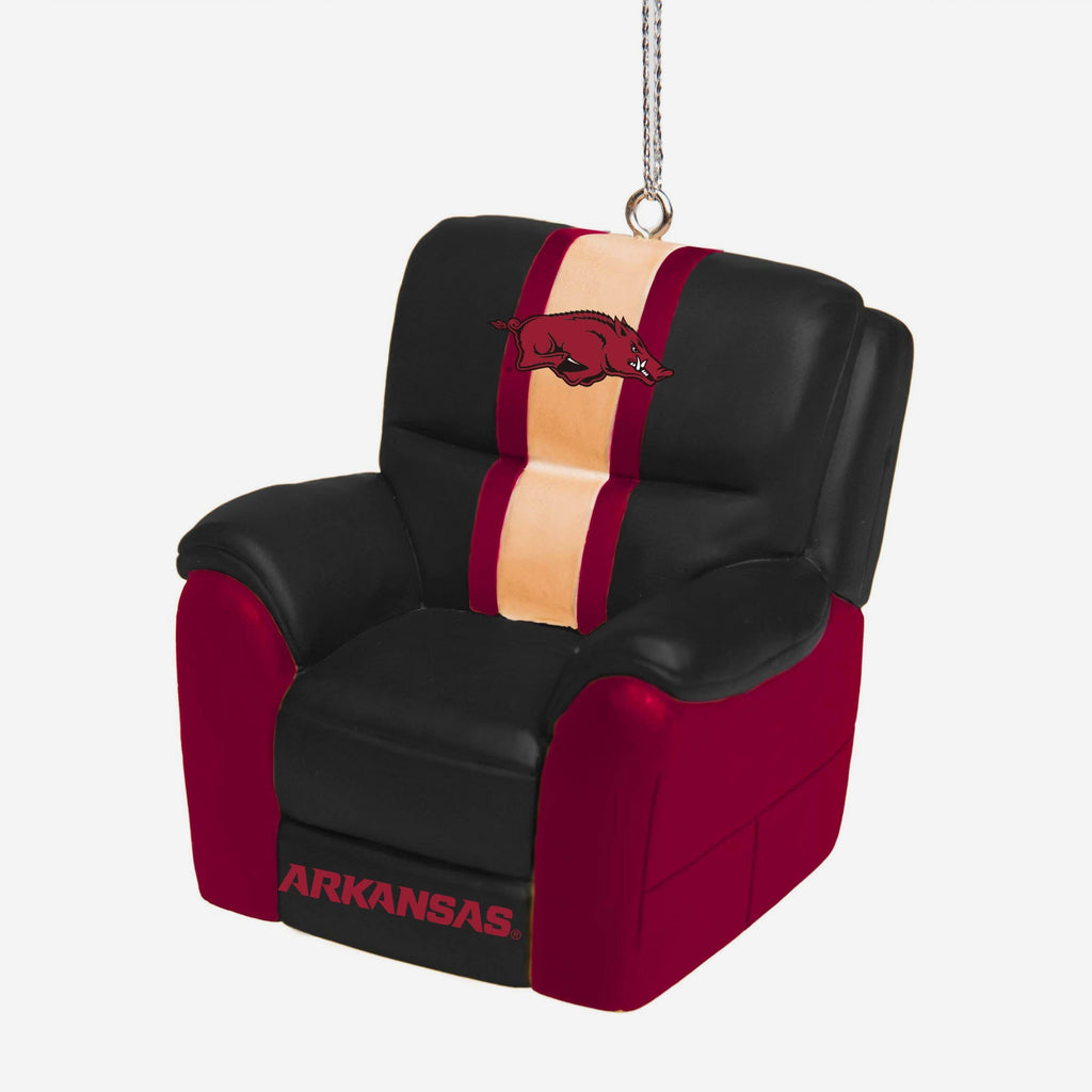 Arkansas Razorbacks Reclining Chair Ornament FOCO - FOCO.com