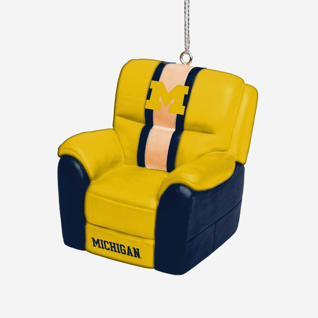 Michigan Wolverines Reclining Chair Ornament FOCO