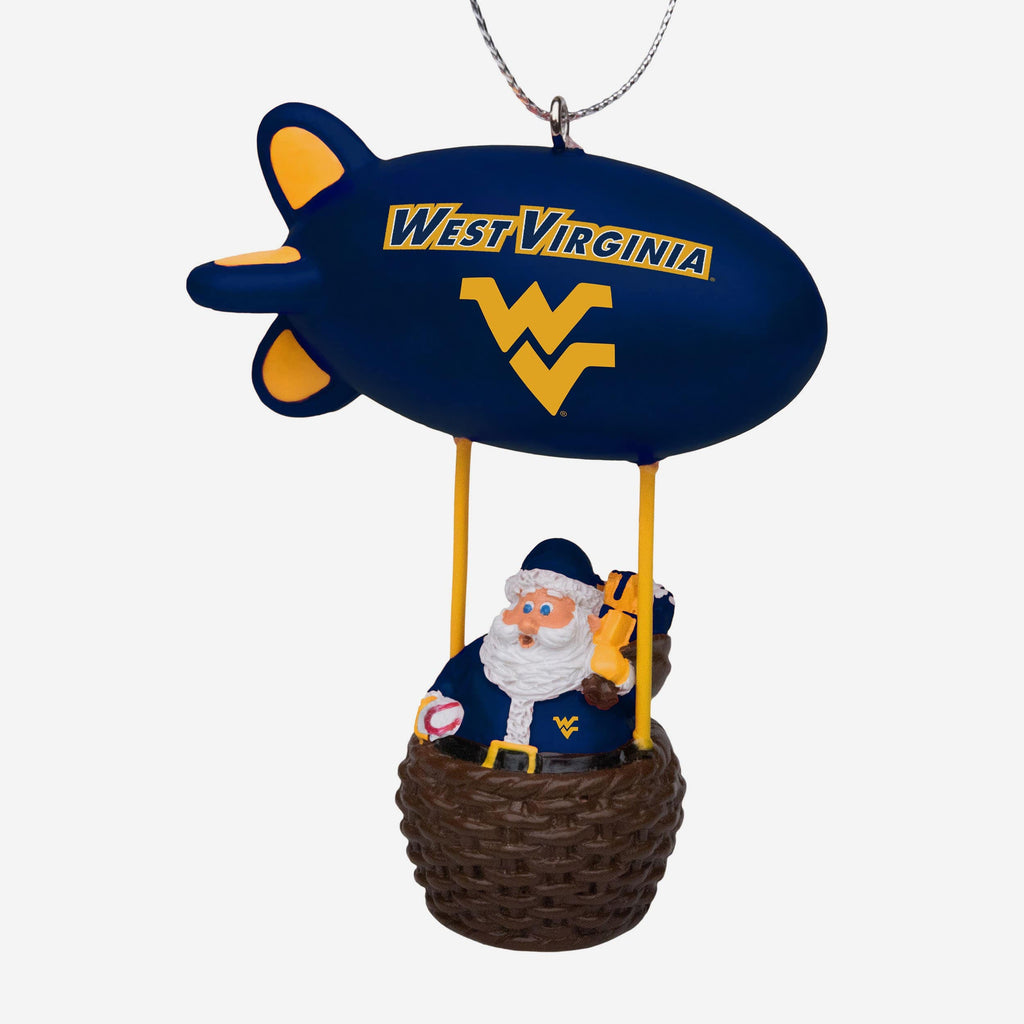 West Virginia Mountaineers Santa Blimp Ornament FOCO - FOCO.com