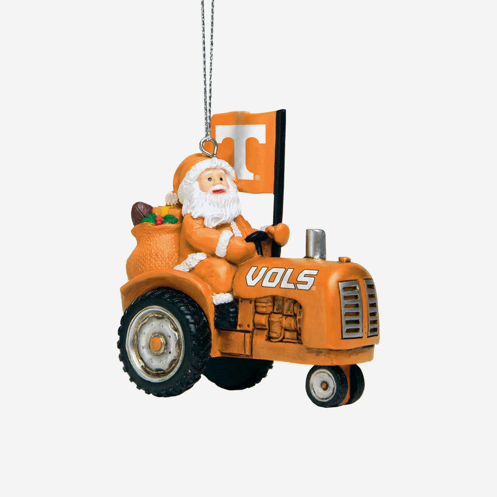 Tennessee Volunteers Santa Riding Tractor Ornament FOCO - FOCO.com