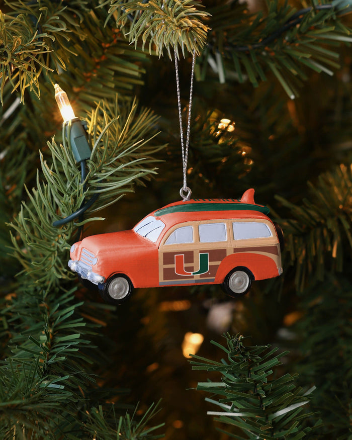 Miami Hurricanes Station Wagon Ornament FOCO - FOCO.com