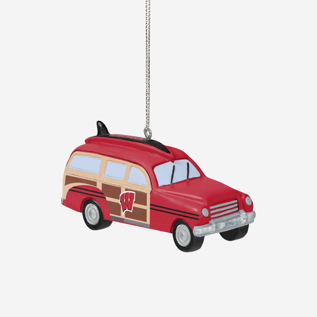 Wisconsin Badgers Station Wagon Ornament FOCO - FOCO.com