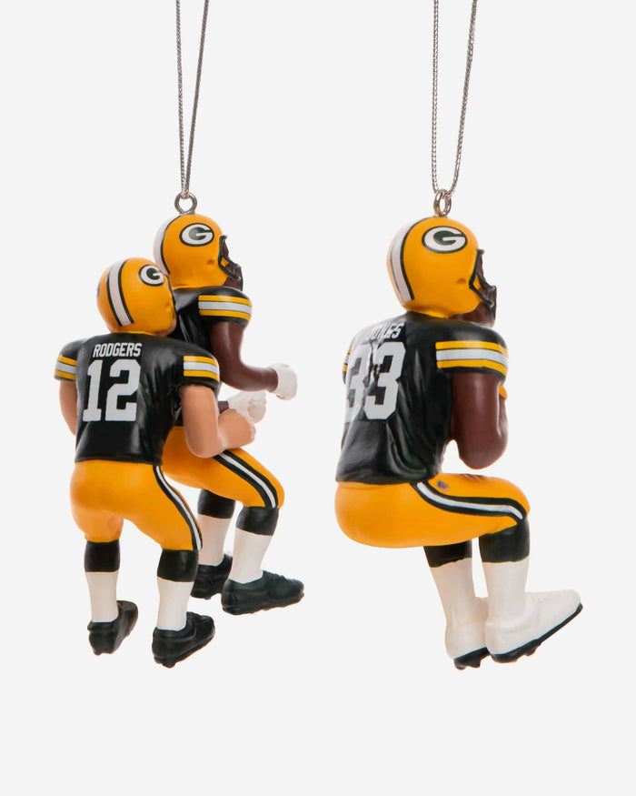 Green Bay Packers 3 Player Team Celebration Ornament FOCO - FOCO.com