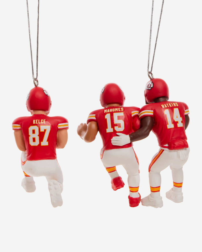 Kansas City Chiefs 3 Player Team Celebration Ornament FOCO - FOCO.com