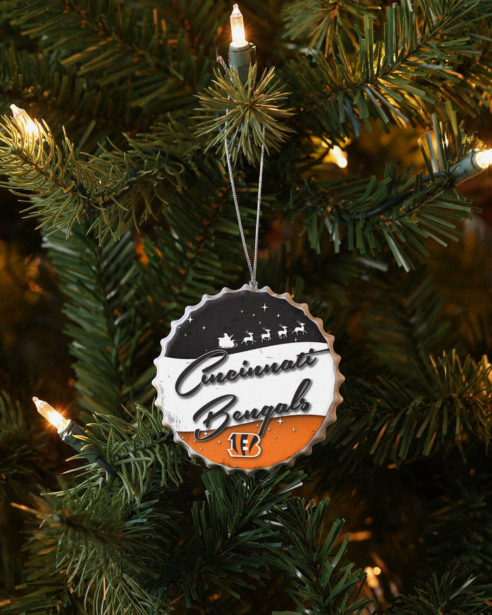 Cincinnati Bengals Bottlecap Sign Ornament FOCO - FOCO.com