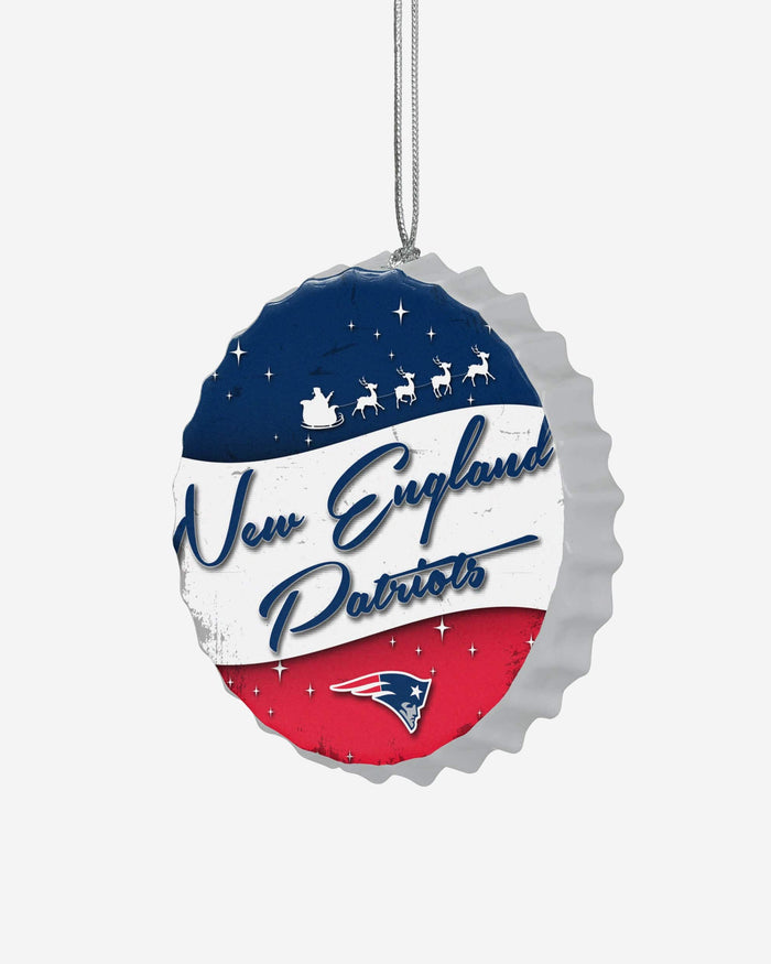 New England Patriots Bottlecap Sign Ornament FOCO - FOCO.com