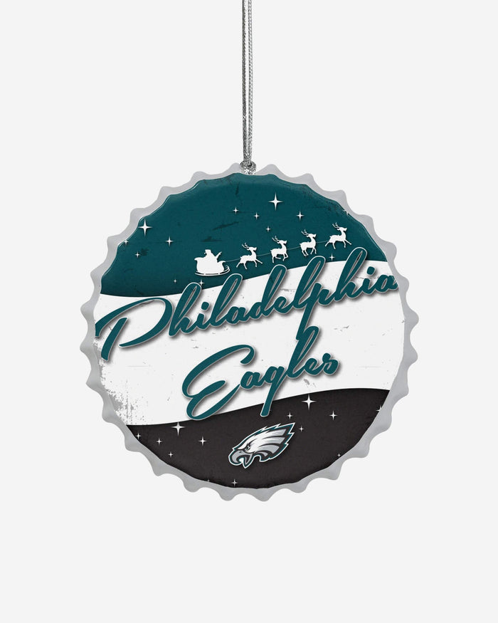 Philadelphia Eagles Bottlecap Sign Ornament FOCO - FOCO.com