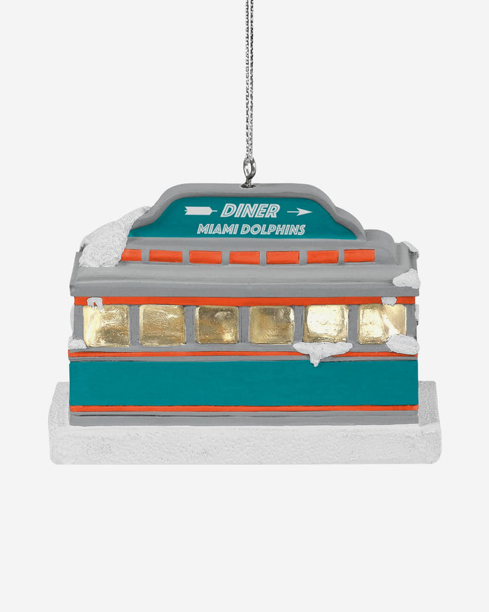 Miami Dolphins Light Up Diner Ornament FOCO - FOCO.com