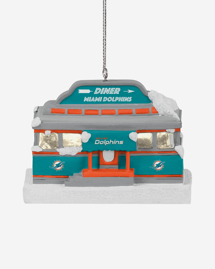 Miami Dolphins Light Up Diner Ornament FOCO - FOCO.com