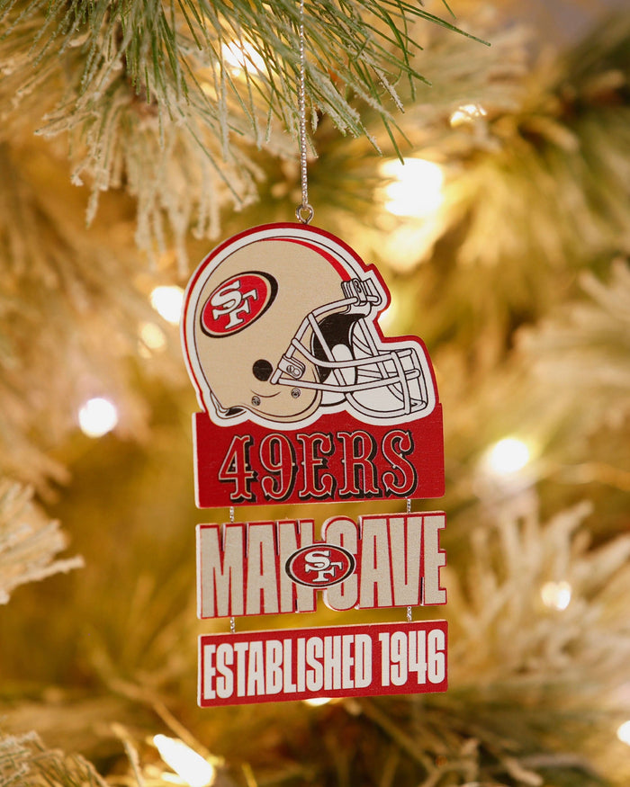San Francisco 49ers NFL Mancave Sign Ornament