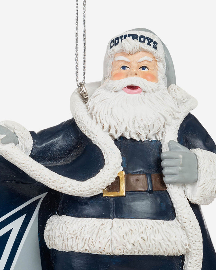 Dallas Cowboys Photoprint Santa Ornament FOCO - FOCO.com