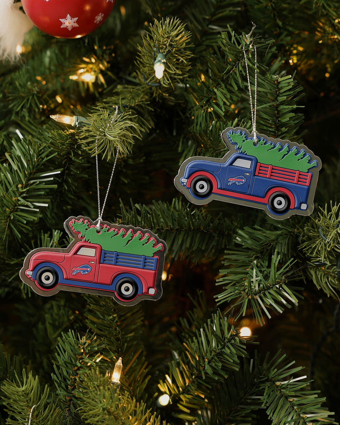 Buffalo Bills 2 Pack Flat Metal Truck Ornaments FOCO - FOCO.com