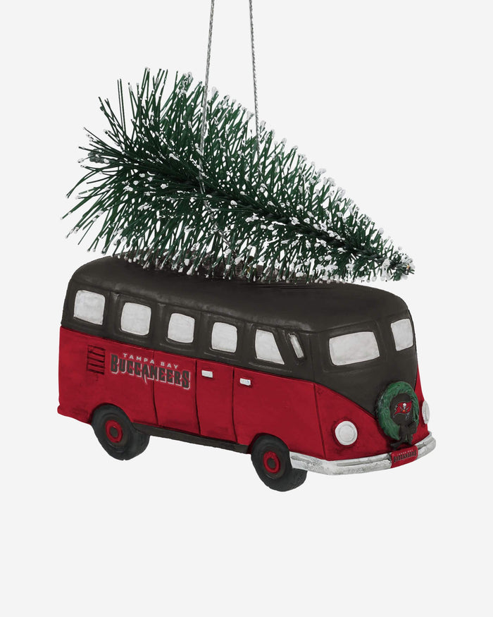 Tampa Bay Buccaneers Retro Bus With Tree Ornament FOCO - FOCO.com