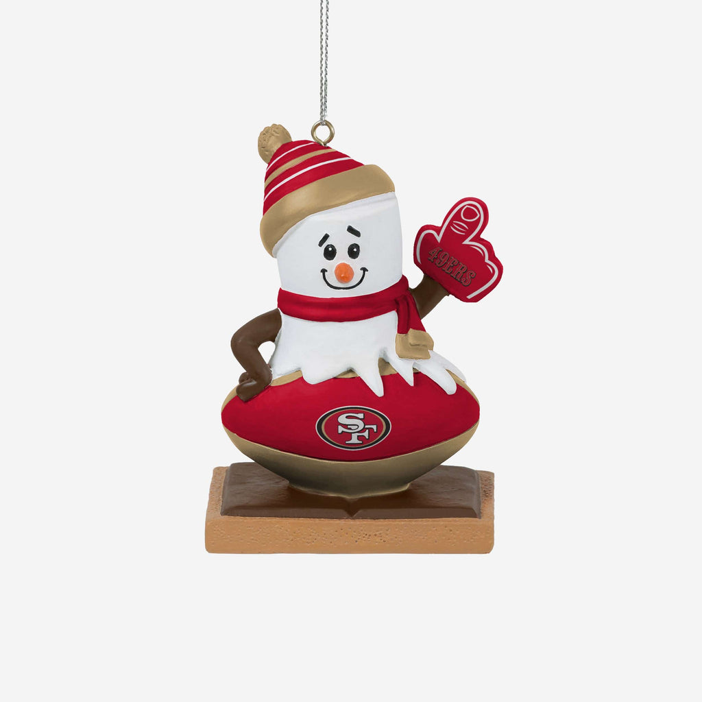 San Francisco 49ers Smore On Ball Ornament FOCO - FOCO.com