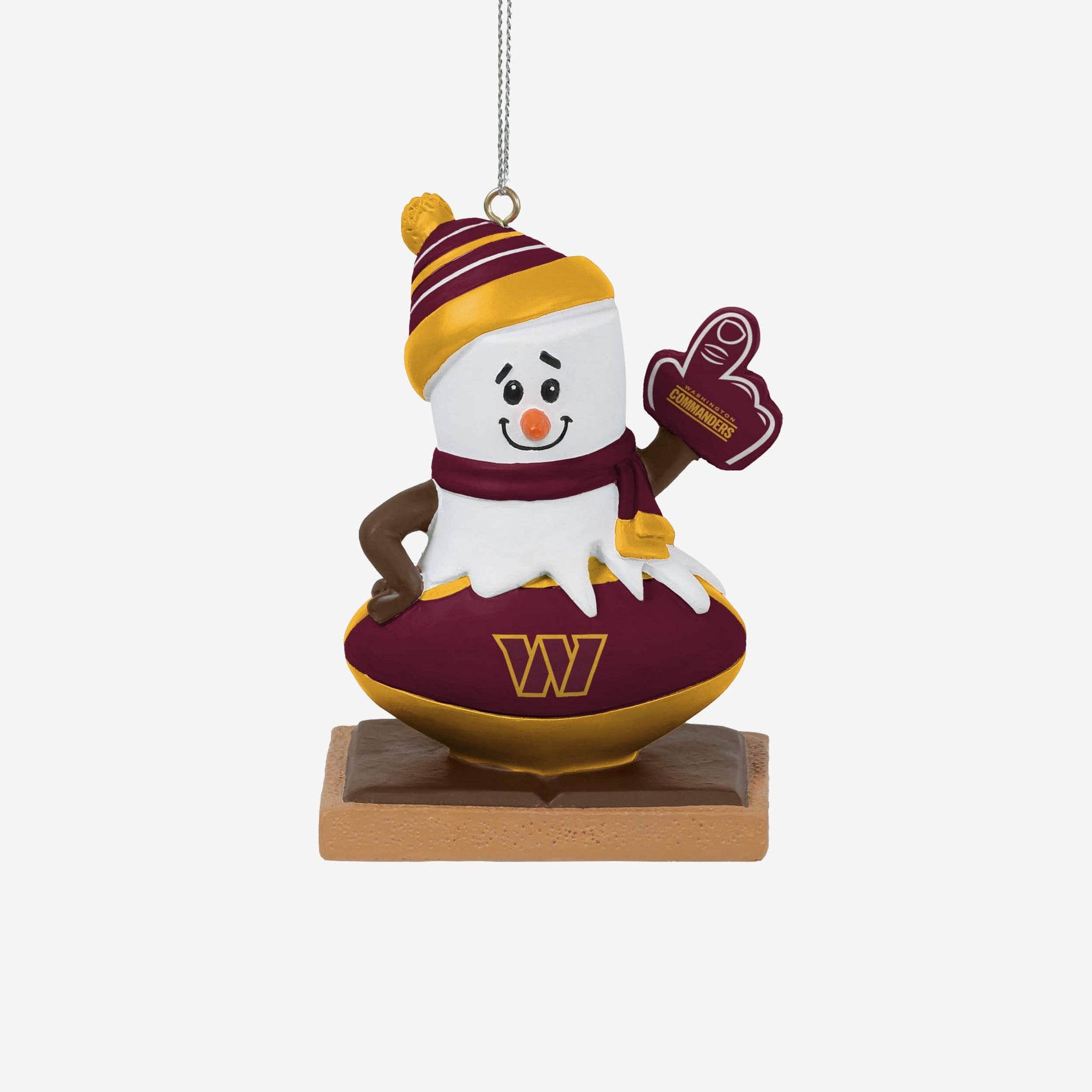 Washington Commanders NFL Smore on Ball Ornament