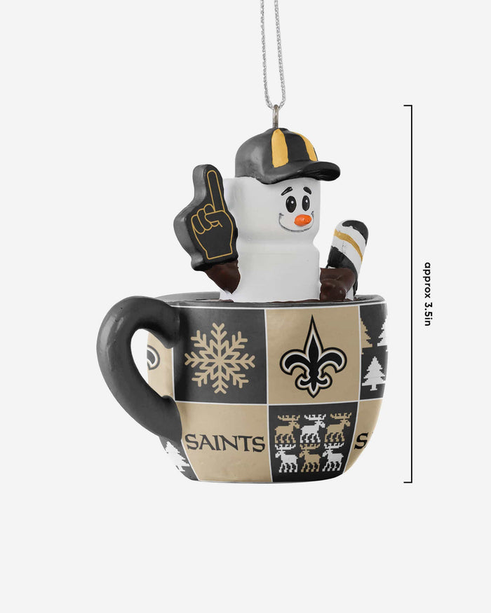 New Orleans Saints Smores Mug Ornament FOCO - FOCO.com