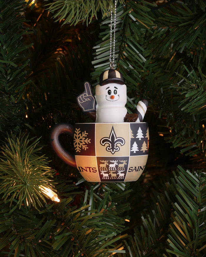 New Orleans Saints Smores Mug Ornament FOCO - FOCO.com