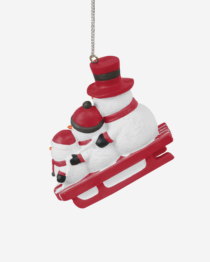 Tampa Bay Buccaneers Sledding Snowmen Ornament FOCO - FOCO.com