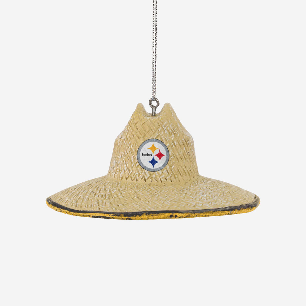 Pittsburgh Steelers Straw Hat Ornament FOCO - FOCO.com