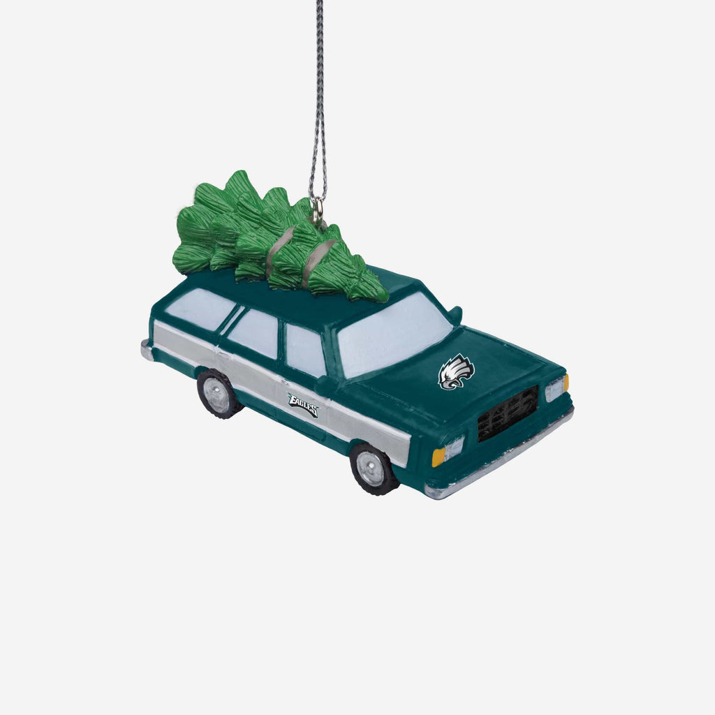 Philadelphia Eagles Station Wagon With Tree Ornament FOCO - FOCO.com