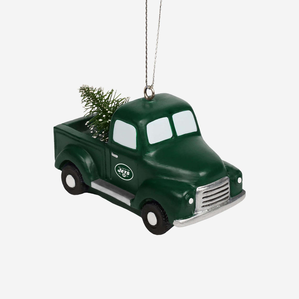 New York Jets Truck With Tree Ornament FOCO - FOCO.com