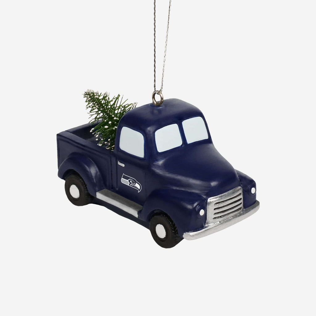 Seattle Seahawks Truck With Tree Ornament FOCO - FOCO.com