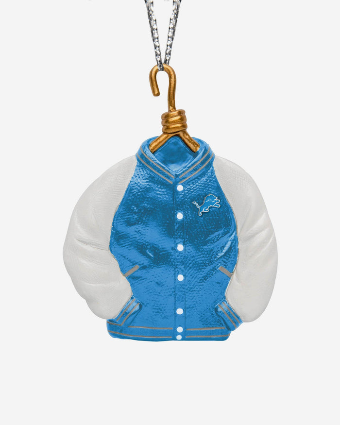 Detroit Lions Varsity Jacket Ornament FOCO - FOCO.com