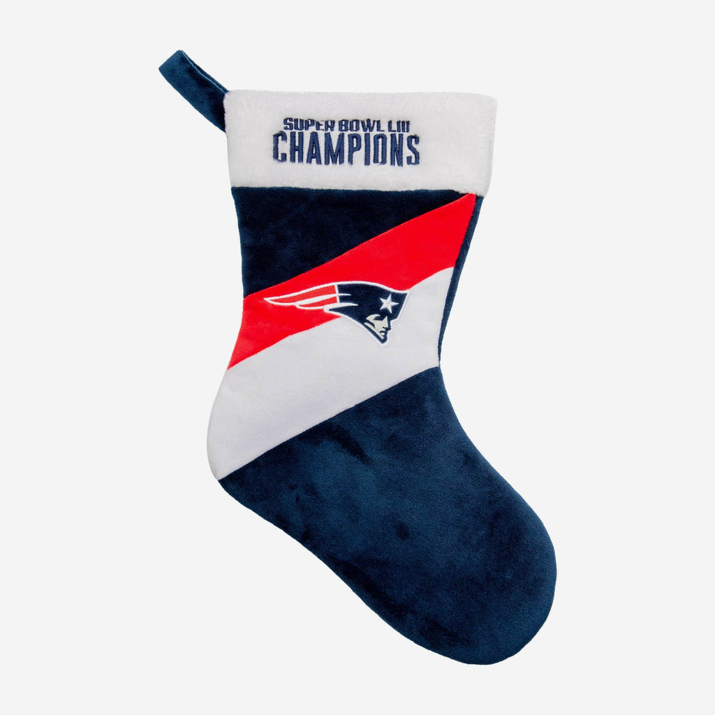 New England Patriots Super Bowl LIII Champions Stocking FOCO - FOCO.com