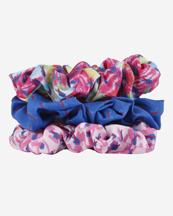 Buffalo Bills Mini Print 3 Pack Scrunchies FOCO - FOCO.com