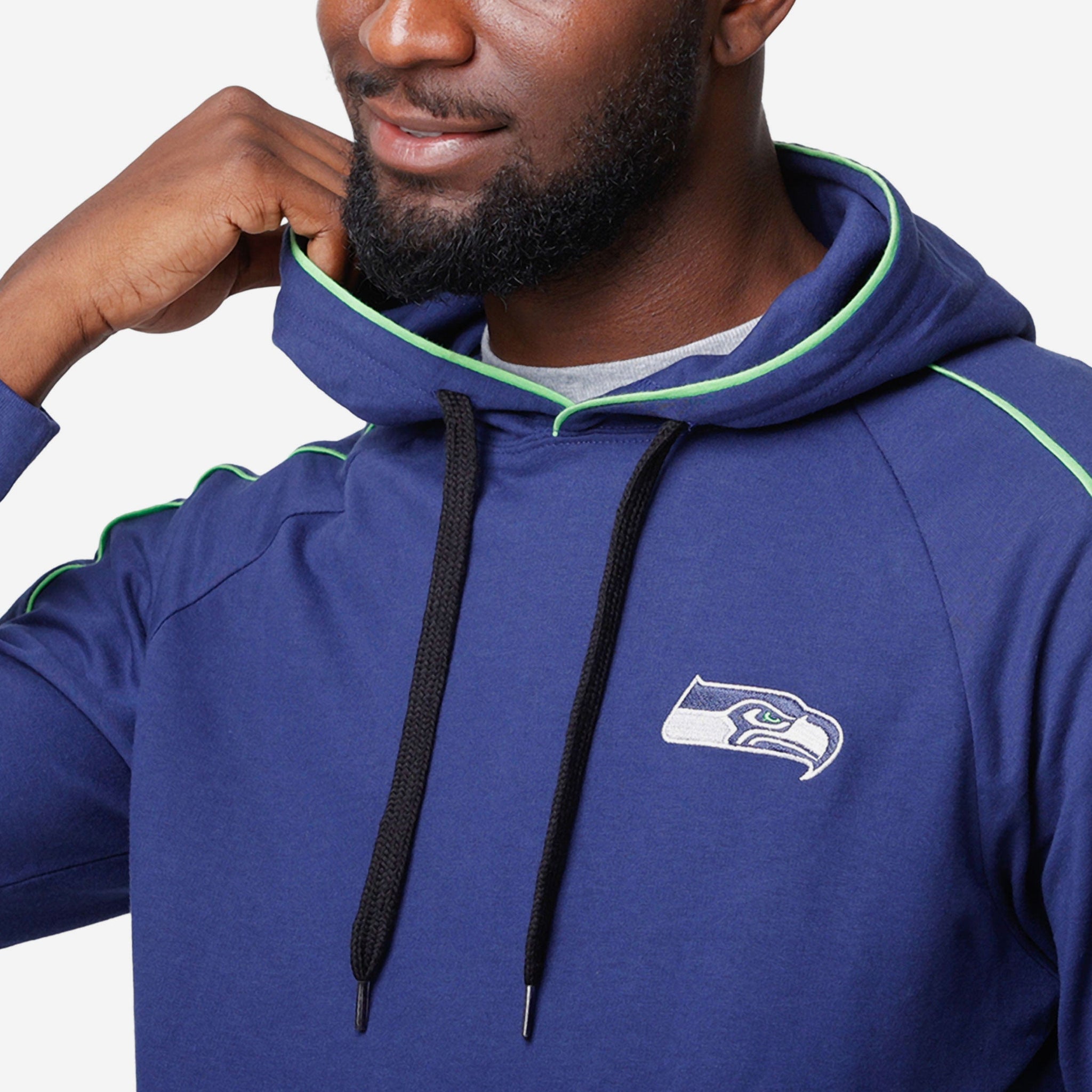 Seattle Seahawks Men's Tracksuit Set 2 Piece Casual Hooded Sweatsuit Outwear