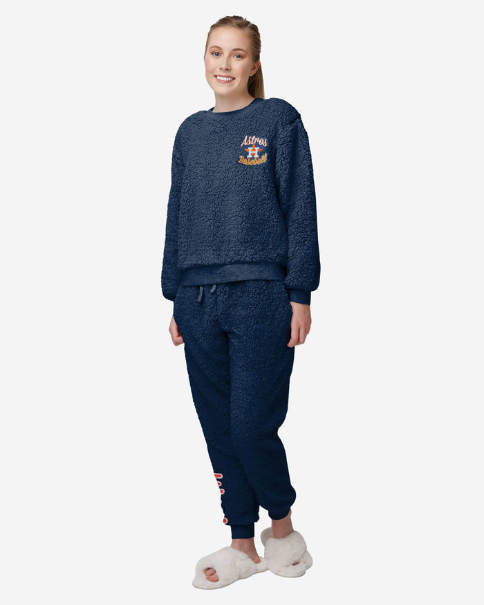 Houston Astros Womens Sherpa Lounge Set FOCO S - FOCO.com