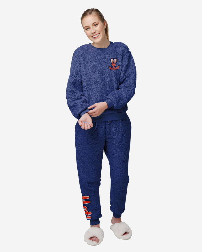 New York Mets Womens Sherpa Lounge Set FOCO S - FOCO.com