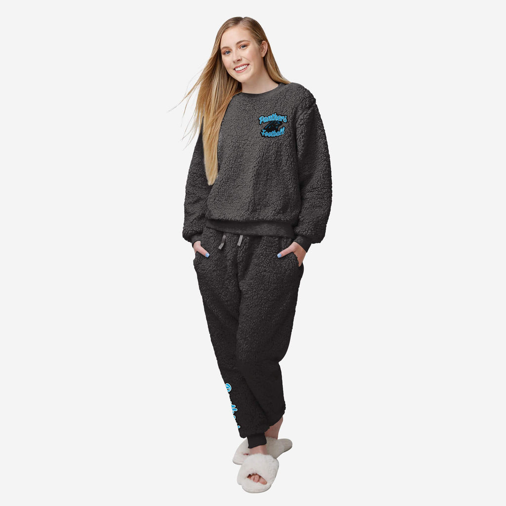 Carolina Panthers Womens Sherpa Lounge Set FOCO S - FOCO.com